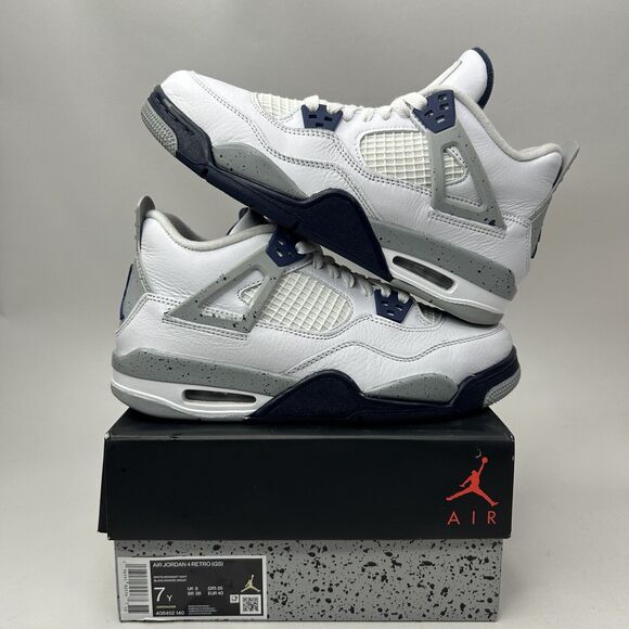 Nike Air Jordan 4 Retro GS “Midnight Navy” 2023 - Picture 1 of 7